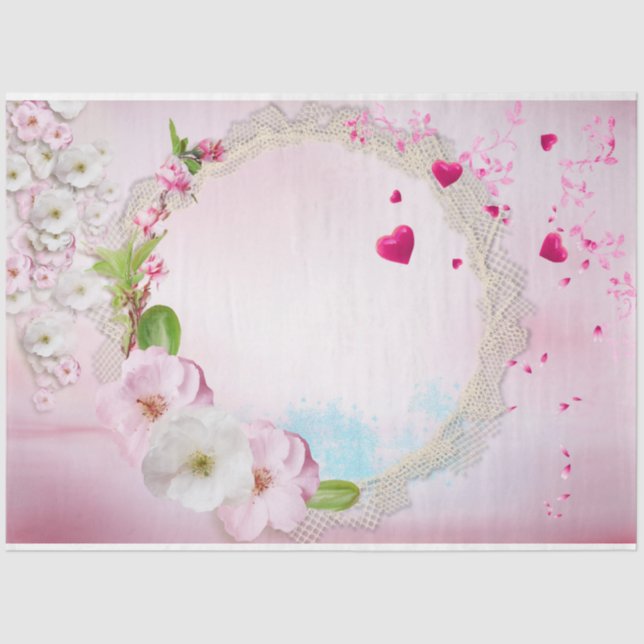 Design der Shabby Chic-Serie 28 Seidenpapier (Vorderseite)