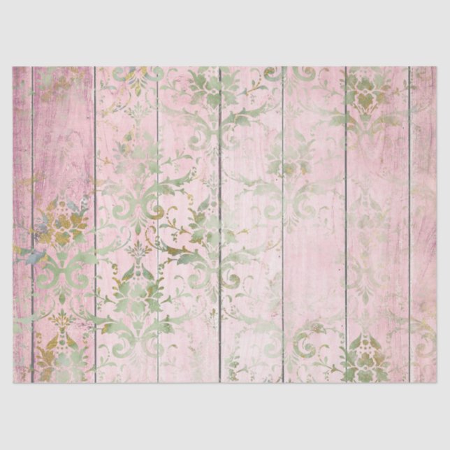 Design der Shabby Chic Wood Series 12 Seidenpapier (Vorderseite)