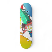 Design der Skateboard-Decke für Sunset Surfer Surf