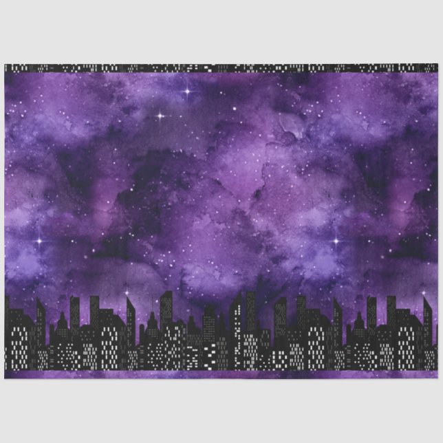 Design der Skyline-Serie 1 Seidenpapier (Vorderseite)
