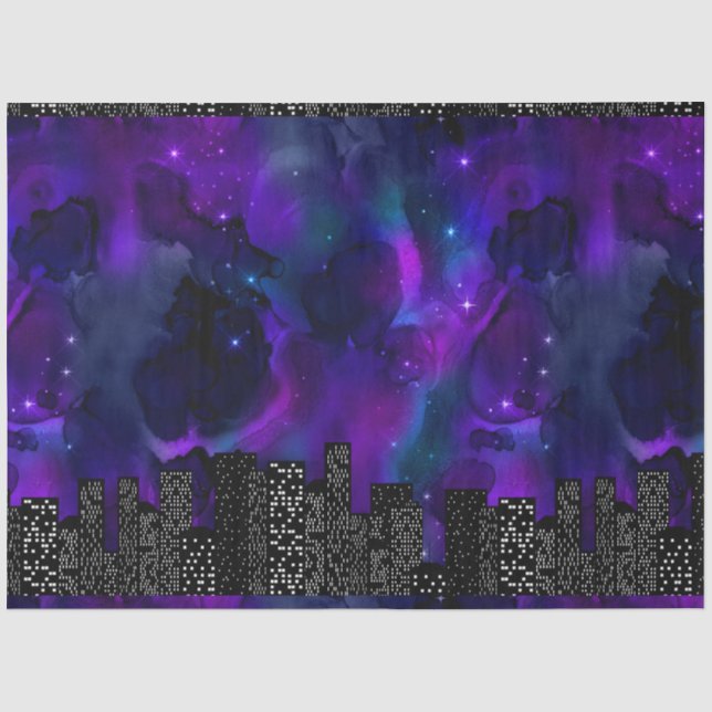 Design der Skyline-Serie 4 Seidenpapier (Vorderseite)