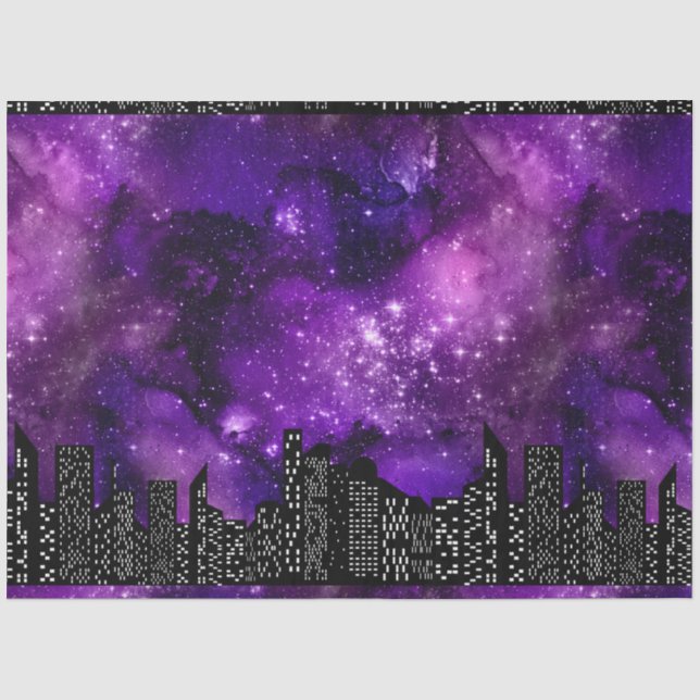 Design der Skyline-Serie 6 Seidenpapier (Vorderseite)