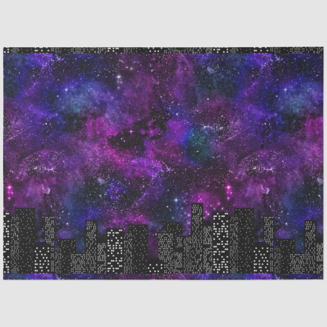 Design der Skyline-Serie der Sterne 8 Seidenpapier (Vorderseite)