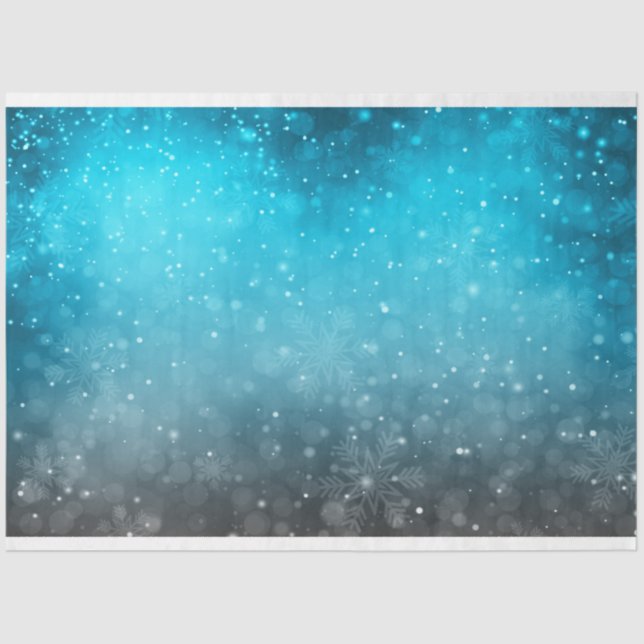 Design der Snowflake-Serie 11 Seidenpapier (Vorderseite)