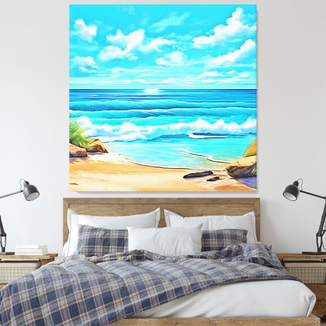 Design der Sonnenbänke Leinwanddruck (Insitu (Schlafzimmer))