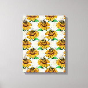 Design der Sonnenblumen-Blume Leinwanddruck