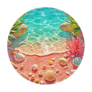 Design der sonnenverwöhnten Muscheln Schneidebrett