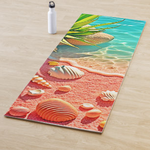 Design der sonnenverwöhnten Muscheln Yogamatte