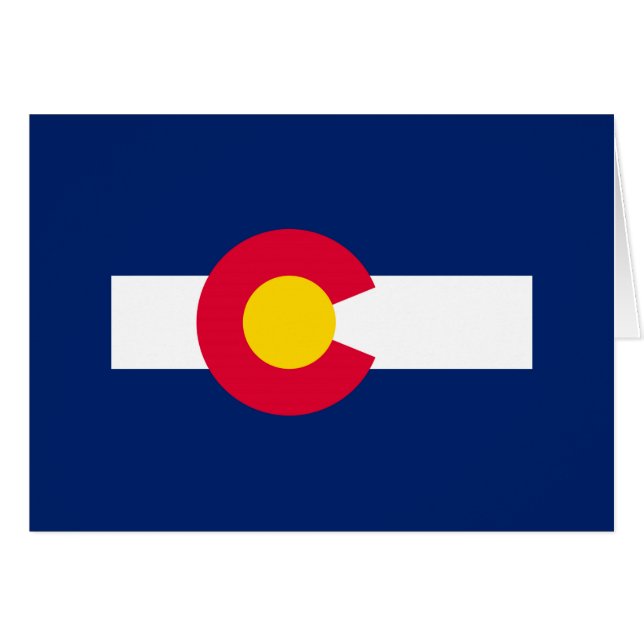 Design der Staatsflagge Colorado (Vorderseite (Horizontal))