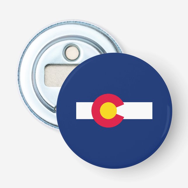 Design der Staatsflagge Colorado Flaschenöffner (Vorderseite)