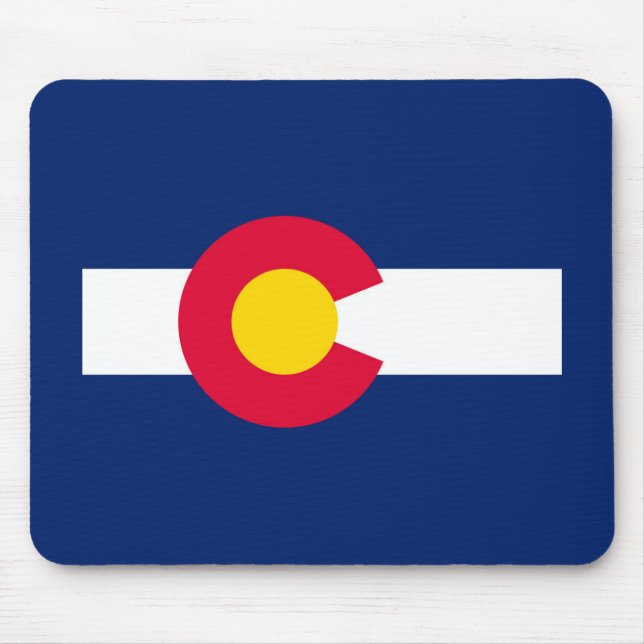 Design der Staatsflagge Colorado Mousepad (Vorne)