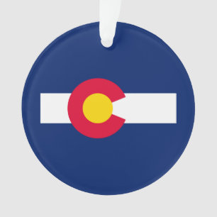 Design der Staatsflagge Colorado Ornament