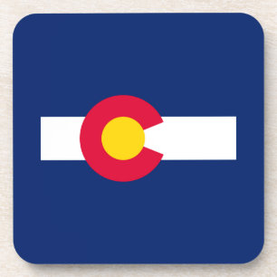 Design der Staatsflagge Colorado Untersetzer