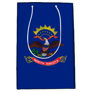 Design der Staatsflagge Nord-Dakota Mittlere Geschenktüte
