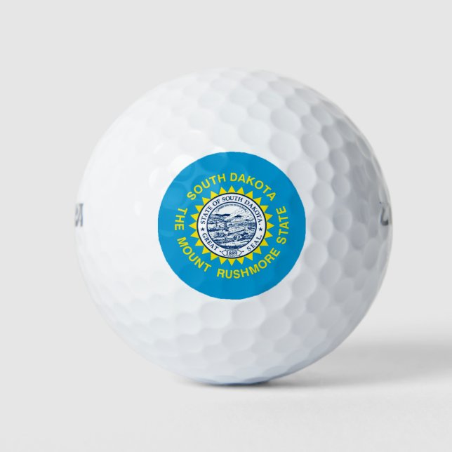 Design der Staatsflagge Süd-Dakota Golfball (Vorderseite)