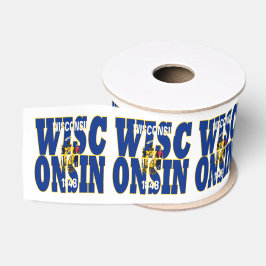 Design der Staatsflagge Wisconsin Ripsband