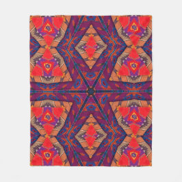 Design der Stickerei in Guatemala Fleecedecke