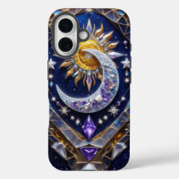 Design der strahlenden Sonne und des Mondes