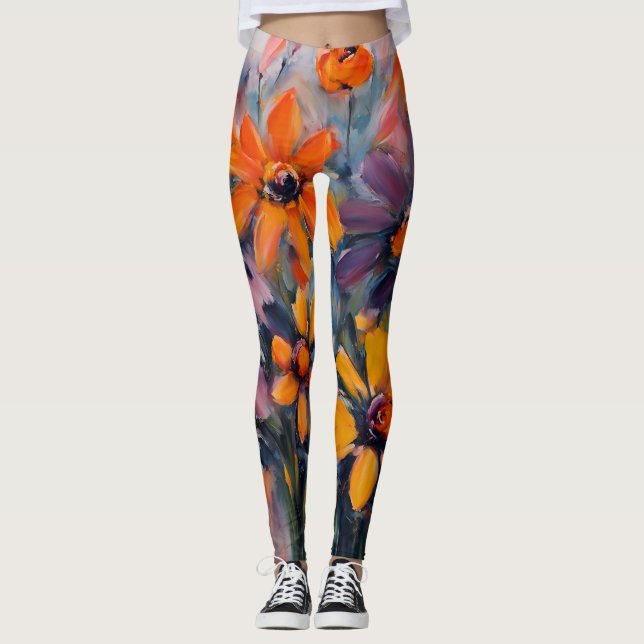 Design der Summer Blume Leggings (Vorderseite)