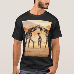Design der Sunset Giraffes T - Shirt" T-Shirt