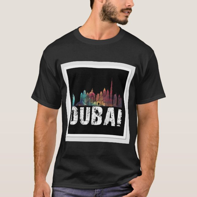 Design der T - Shirt mit "Dubai" (Vorderseite)
