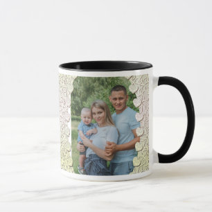 Design der Tasse für personalisierte Glitzer Foto