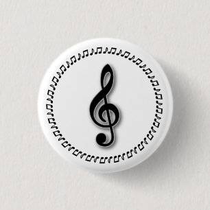 Design der Treble Clef-Musiknote Button