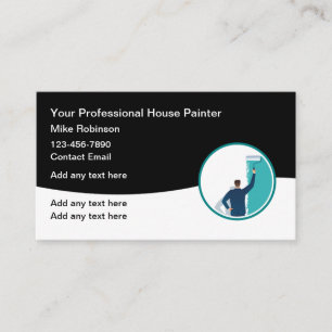 Design der trendy House Painter Business Card Visitenkarte