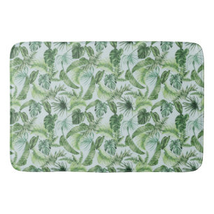 Design der tropischen Animal Print & Greenery Seri Badematte