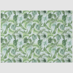 Design der tropischen Animal Print & Greenery Seri Seidenpapier