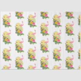 Design der tropischen Flamingo-Serie 11 Seidenpapier