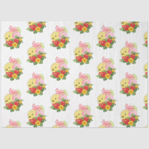 Design der tropischen Flamingo-Serie 13 Seidenpapier