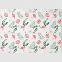 Design der tropischen Flamingo-Serie 17 Seidenpapier