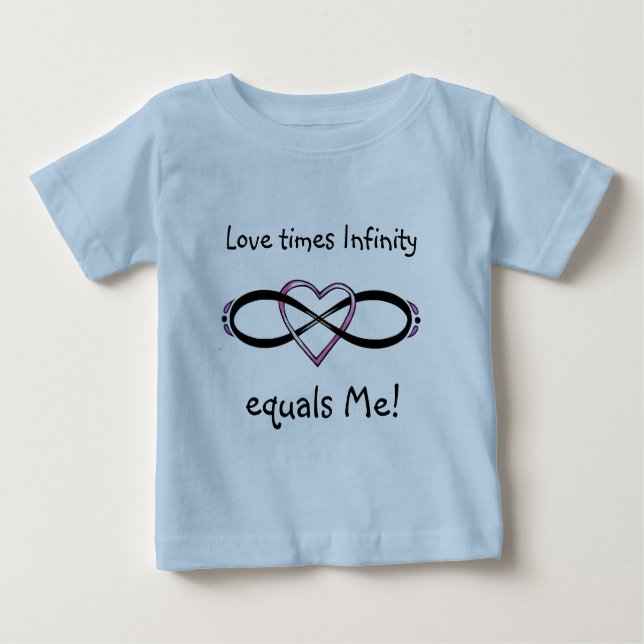 Design der unendlichen Liebe Baby T-shirt (Vorderseite)