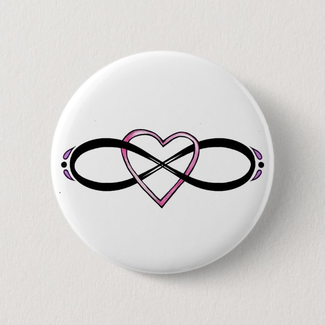 Design der unendlichen Liebe Button (Vorderseite)