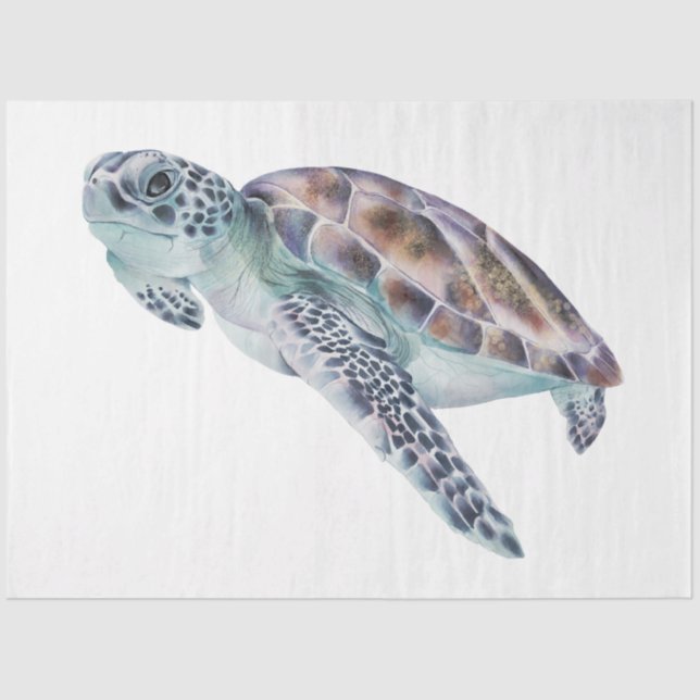 Design der Unterwasserfarbenserie 21 Seidenpapier (Vorderseite)