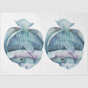 Design der Unterwasserfarbenserie 28 Seidenpapier