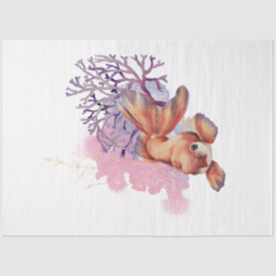Design der Unterwasserfarbenserie 4 Seidenpapier