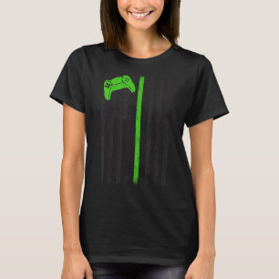 Design der US-Flagge Gaming Graphic Gamer Flag T-Shirt