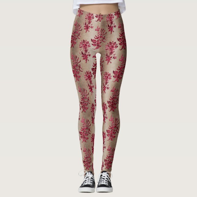 Design der Velvet-Serie Claret 7 Leggings (Vorderseite)