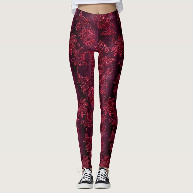 Design der Velvet-Serie Claret 9 Leggings (Vorderseite)