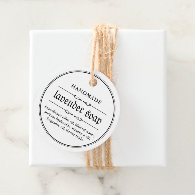 Design der Verpackung für das Etikett "Soap Hang" Geschenkanhänger (Beispiel)