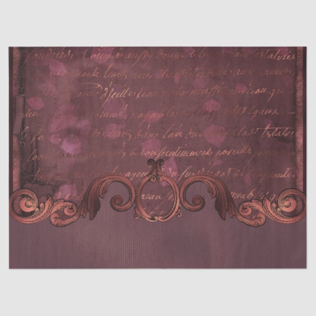 Design der Verzierten Papierserie Ephemera 15 Seidenpapier (Vorderseite)