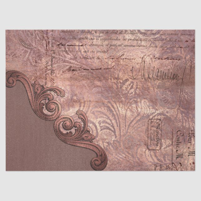 Design der Verzierten Papierserie Ephemera 19 Seidenpapier (Vorderseite)