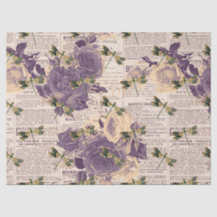 Design der Vintagen Drachenfliegen der Serie 6 Seidenpapier