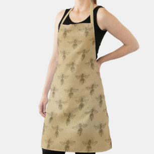 Design der Vintagen Honigbienen 9 Schürze