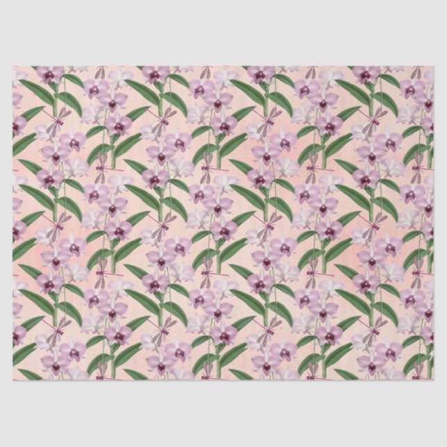 Design der Vintagen Libellen-Serie 13 Seidenpapier (Vorderseite)