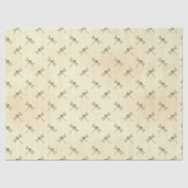 Design der Vintagen Libellen-Serie 9 Seidenpapier