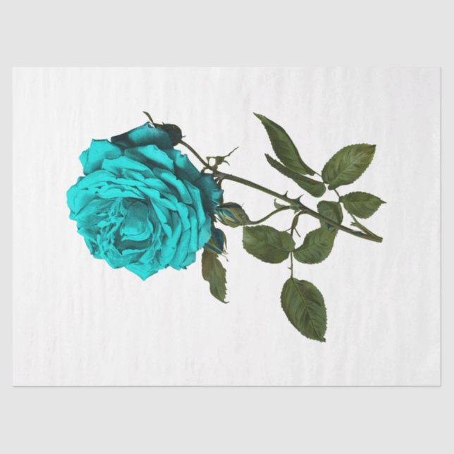 Design der Vintagen Rose 136 Seidenpapier (Vorderseite)