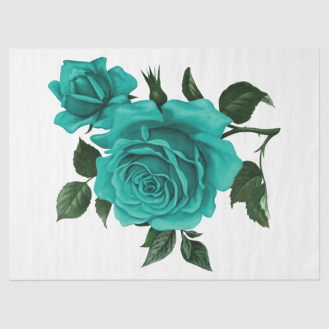 Design der Vintagen Rose 140 Seidenpapier (Vorderseite)